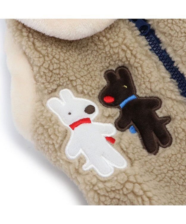 PET PARADISE リサとガスパール 背開き ベスト 《ベージュ》 中型犬 ベージュ