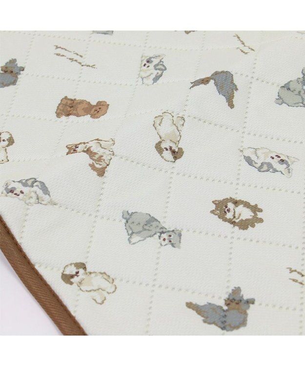 PET PARADISE ペットパラダイス makokoro 吸水マルチマット 《わんちゃん柄》 ホワイト