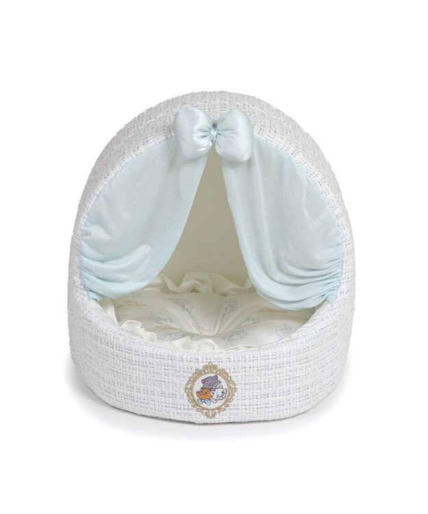 PET PARADISE ディズニー ３兄弟 ゆりかごハウス ホワイト×シルバー