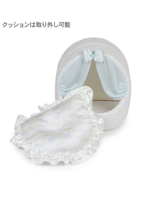 PET PARADISE ディズニー ３兄弟 ゆりかごハウス ホワイト×シルバー