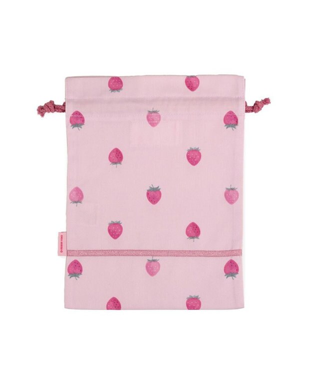Mother garden マザーガーデン 野いちご 巾着 小《レトロストロベリー柄》 レトロストロベリー柄