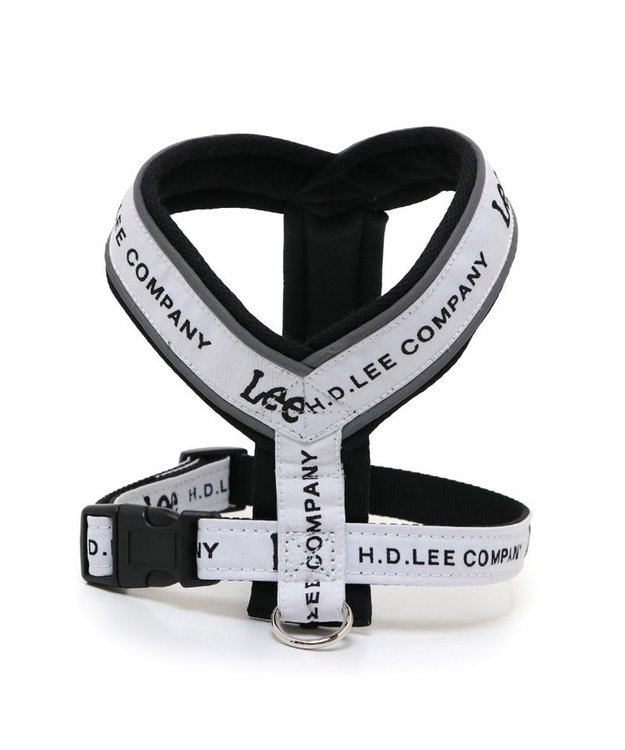 PET PARADISE Lee ロゴ アクティブ ハーネス S 小型犬 ホワイト×ブラック