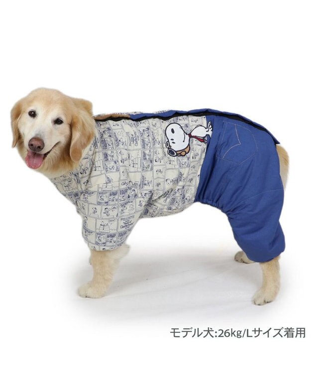 PET PARADISE スヌーピー 遠赤外線 フライングエース 綿入りエアオール 中型犬 大型犬 フライングエース