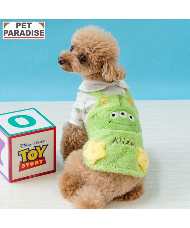 PET PARADISE ディズニー トイ・ストーリー エイリアン 星 トレーナー 小型犬 グリーン
