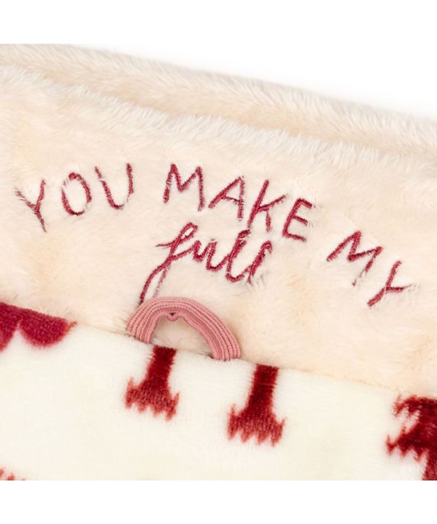 PET PARADISE ディズニー ミッキーマウス 筒型 寝袋 《ニット柄》Ｓ ホワイト×レッド