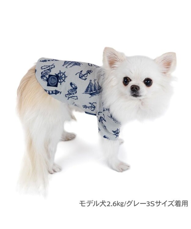 PET PARADISE J.PRESS マリンシャツ  《グレー》 小型犬 グレー