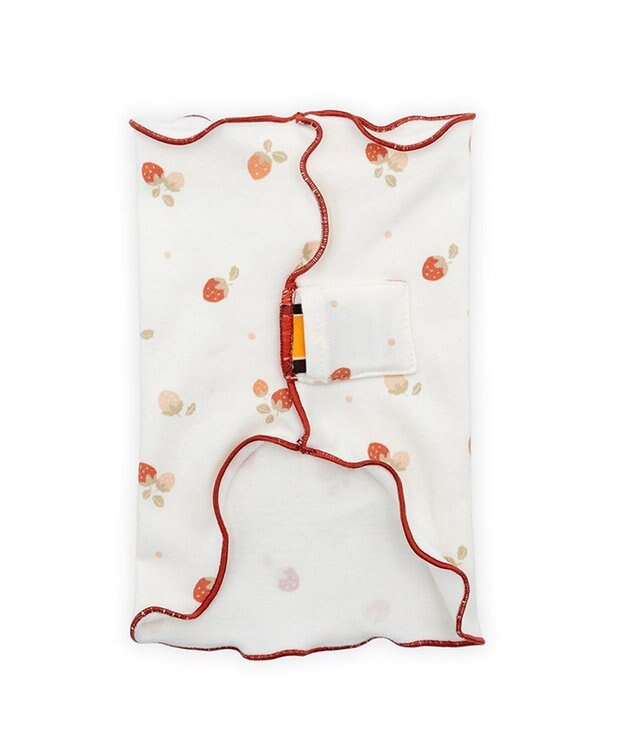 PET PARADISE ペットパラダイス ペティヒート 天竺 腹巻 《いちご柄》 中型犬 ホワイト