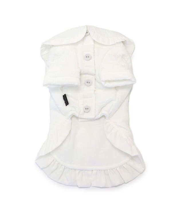 PET PARADISE cherircouture ジャガードコート 小型犬 ホワイト