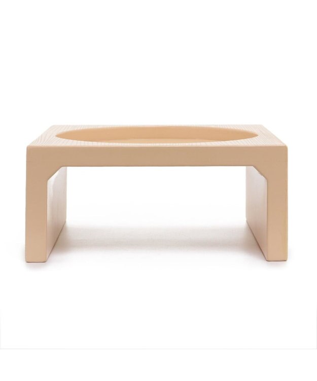 PET PARADISE 木製フードテーブル【大】（フードボウル別売り）M 茶系