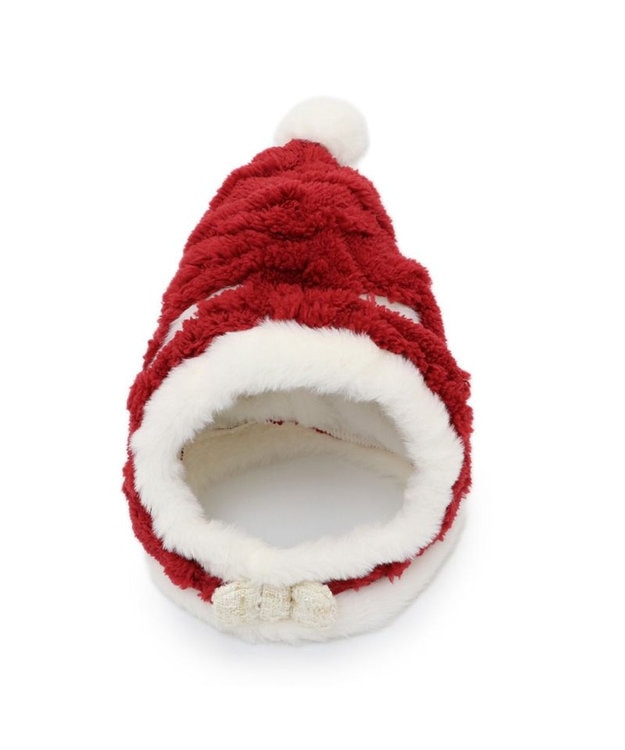 PET PARADISE ペットパラダイス サンタさん 帽子 Ｍ / Ｌ 中型犬 大型犬 レッド