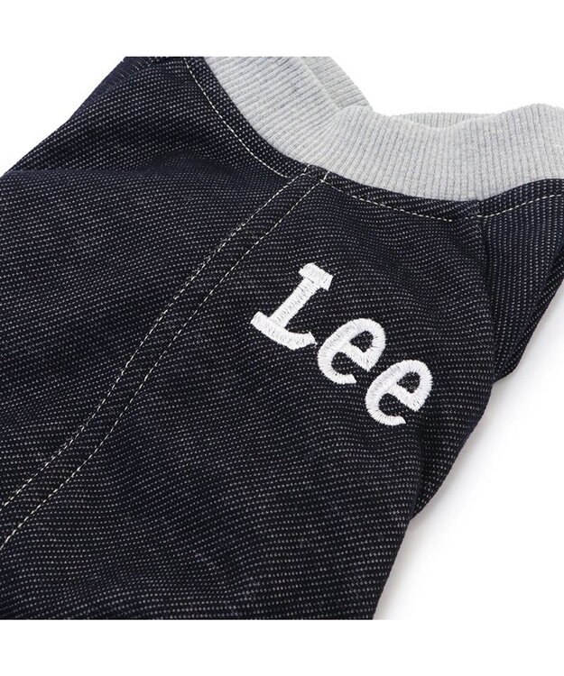 PET PARADISE Ｌｅｅ ニット デニム ロンパース 小型犬 紺（ネイビー・インディゴ）