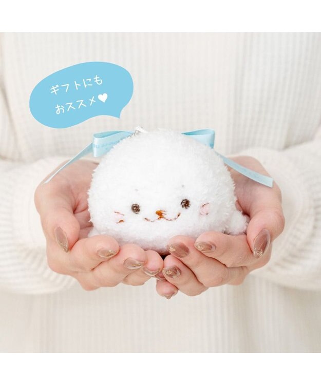 Mother garden しろたん リボンキーホルダー 《しろたん》 しろたん