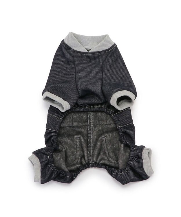 PET PARADISE Ｌｅｅ ニット デニム ロンパース 小型犬 紺（ネイビー・インディゴ）