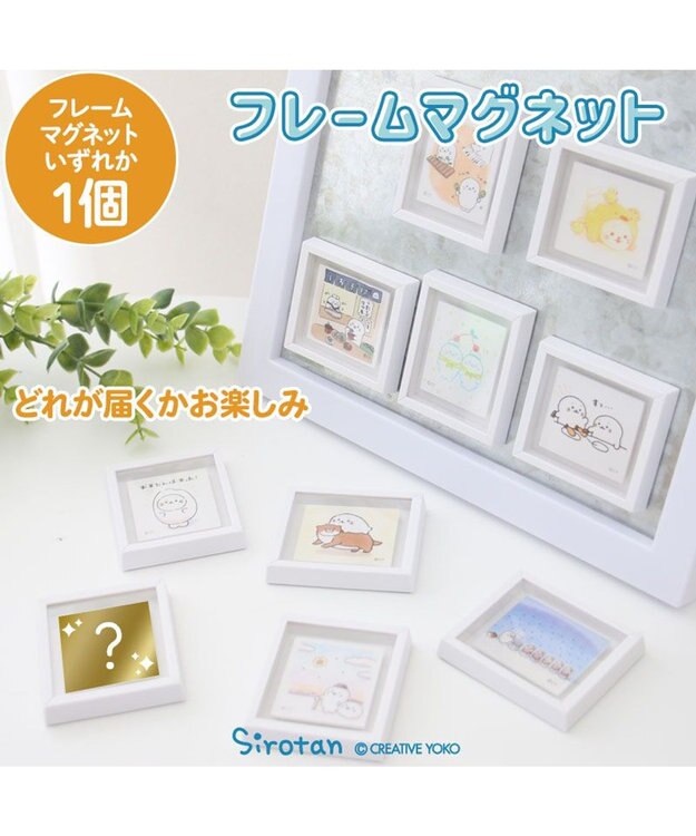 Mother garden しろたん フレームマグネット 単品 単品 いずれか1個 （選べません）