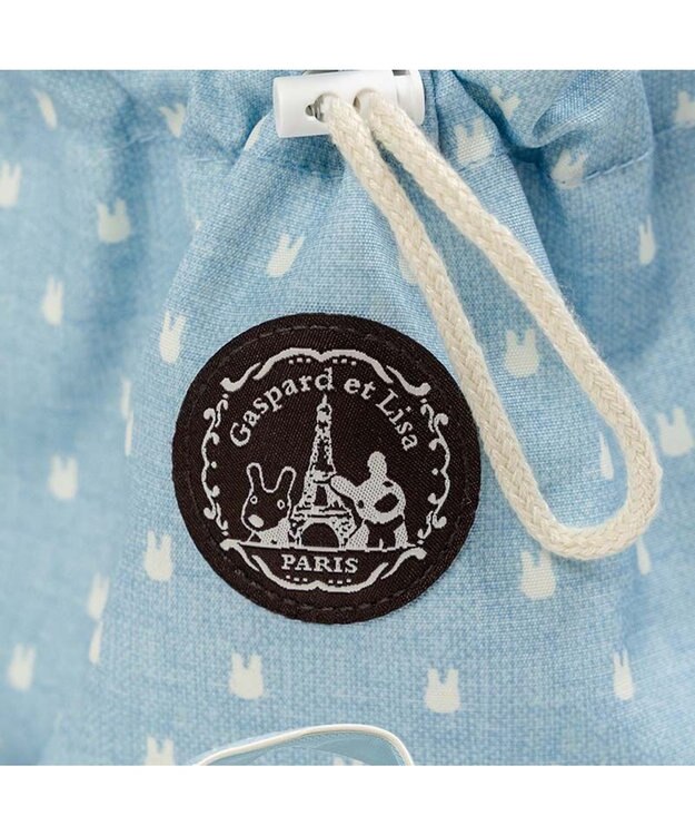 PET PARADISE リサとガスパール 刺繍 スリングバッグ Ｓ ブルー