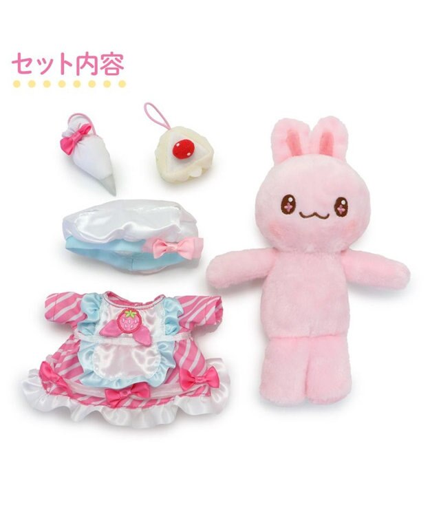 Mother garden マザーガーデン うさもも パティシエごっこセット プチマスコット Sサイズ うさもも
