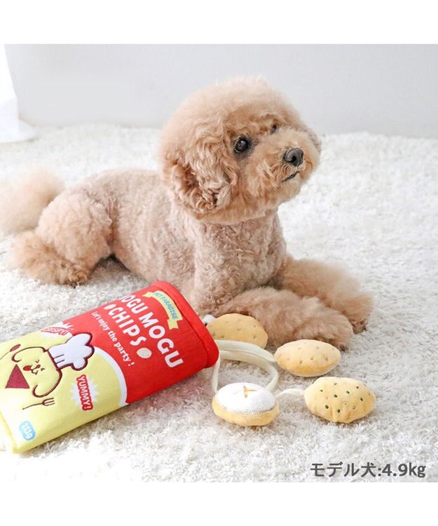 PET PARADISE ペットパラダイス ノーズワーク トイ 《ポテトチップス》 小型犬 レッド