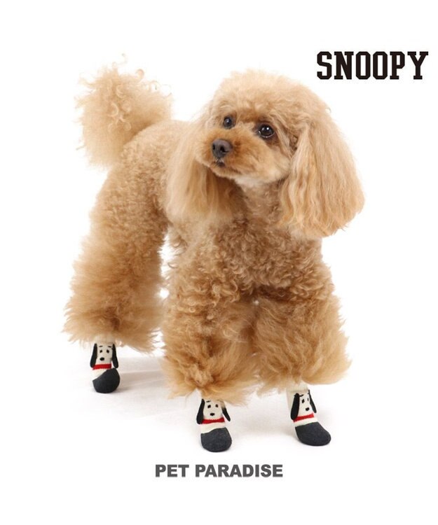 PET PARADISE スヌーピー フィットシューズ 靴下【３Ｓ】 -