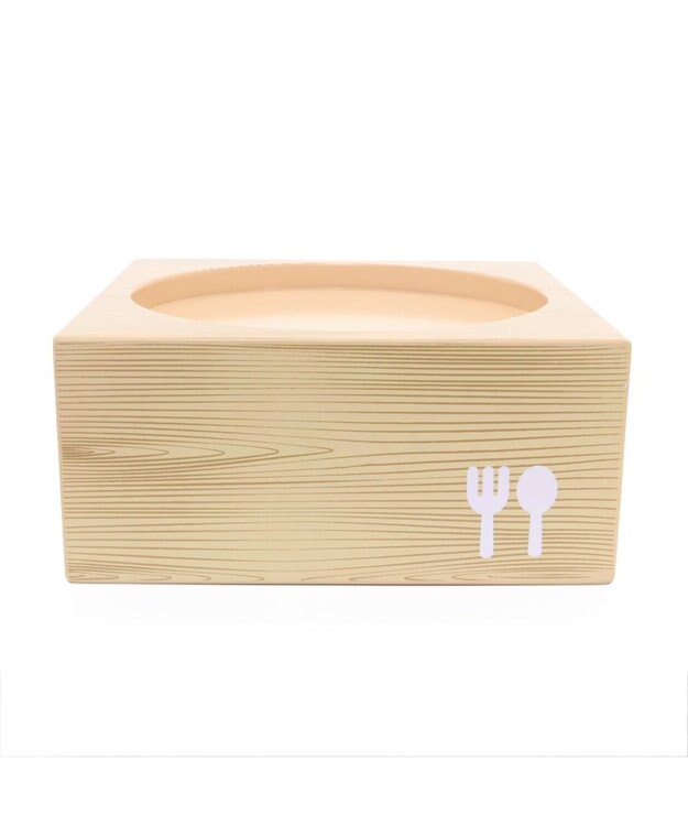 木製フードテーブル【大】（フードボウル別売り）M / PET