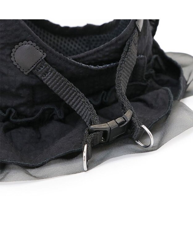 PET PARADISE cherircouture フリフリハーネス 《ブラック》 小型犬 Ｓ ブラック