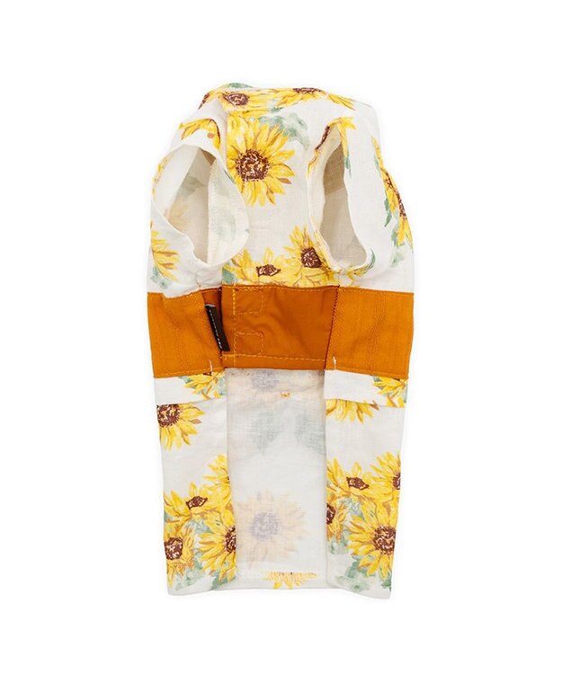 PET PARADISE ペットパラダイス ひまわり柄 浴衣 小型犬 ホワイト×イエロー