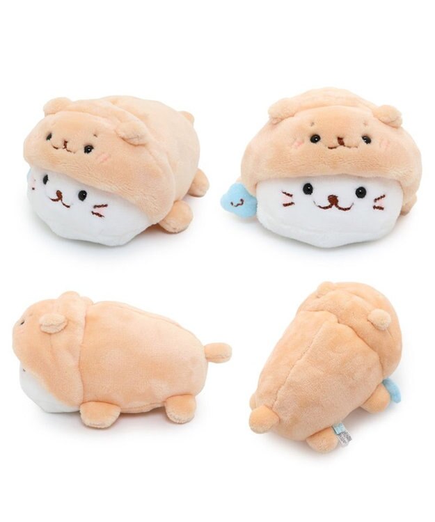 Mother garden しろたん ちびマスコット16ｃｍ 単品 《らっこいぬ / らむね / ゴマフアザラシ / サメ / カエル》 らっこいぬ