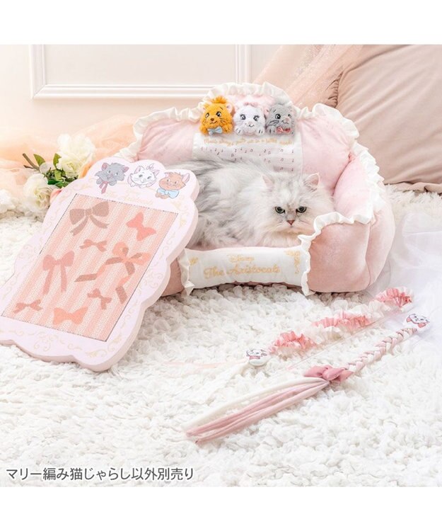 PET PARADISE ディズニー マリー 編み 猫じゃらし ピンク