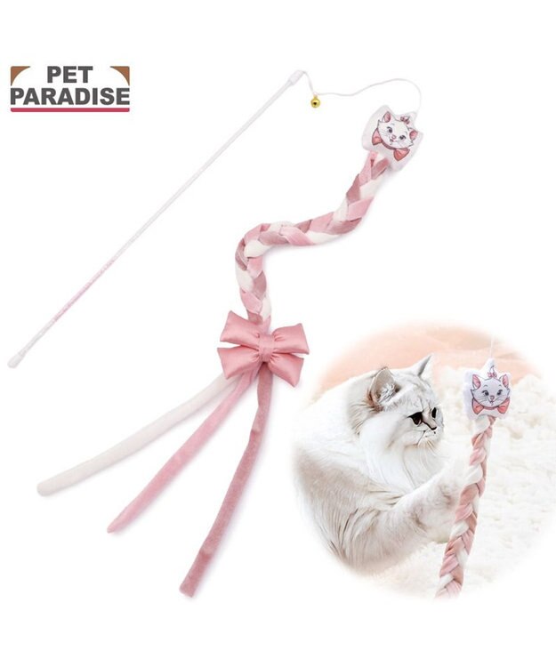 PET PARADISE ディズニー マリー 編み 猫じゃらし ピンク