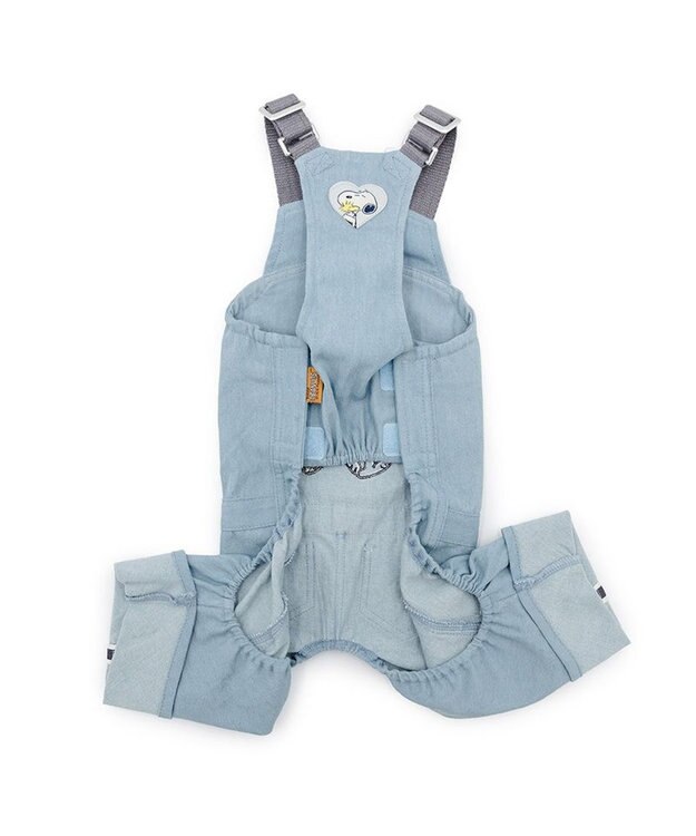 PET PARADISE スヌーピー ライトデニム オーバーオール 小型犬 ライトインディゴブルー