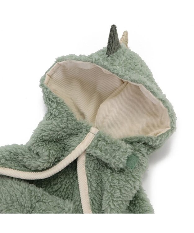 PET PARADISE ペットパラダイス 恐竜 ポンチョ もこもこ 中型犬 緑