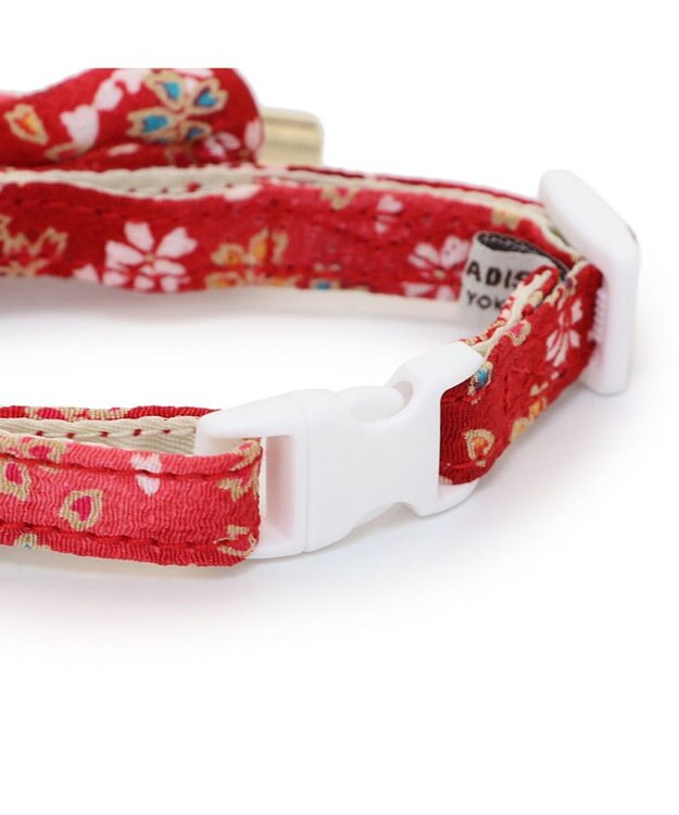 PET PARADISE ペットパラダイス 和むすび 猫首輪  《赤》 小 / 中 赤