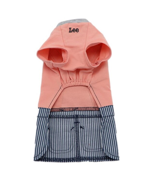 PET PARADISE 犬の服 犬 服 秋冬 Ｌｅｅ スカート つなぎ 【小型犬】 ヒッコリー ピンク（淡）