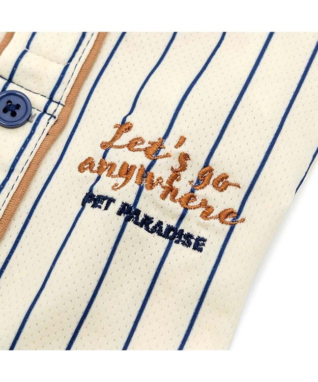 PET PARADISE ペットパラダイス 野球 Tシャツ 小型犬 ホワイト×ブラウン