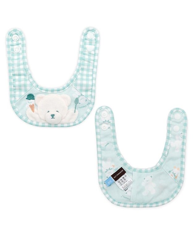 PET PARADISE ペットパラダイスくまちゃん クールバンダナ 《アイス柄》 中型犬 グリーン