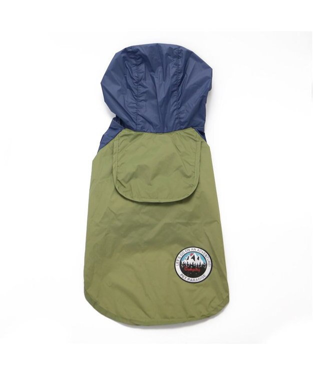 PET PARADISE 犬服 犬用品 ペットグッズ ペットウェア ペットパラダイス 犬 服 春 ジャケット 緑 【小型犬】 シェルジャケット 防水 撥水 アウトドア アウター レインコート ウィンドブレーカー ドッグウエア ドッグウェア おしゃれ梅雨対策 撥水 雨 雨の日 カーキ