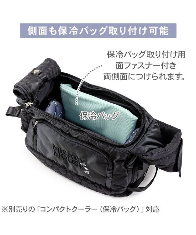 PET PARADISE ディズニー ミッキーマウス 白黒 スリングバッグ Ｍ ブラック