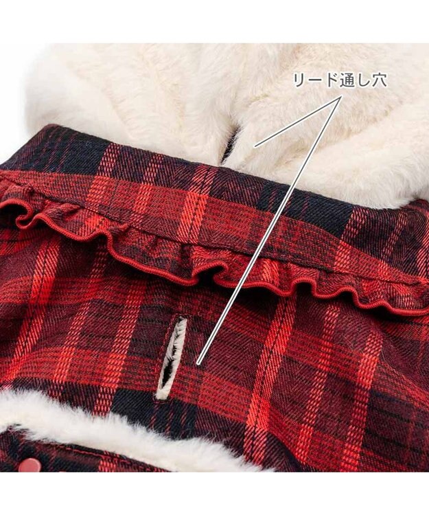 PET PARADISE ディズニー ミニーマウス チェックコート 中型犬 レッド×ホワイト