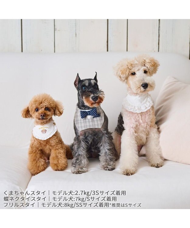PET PARADISE ペットパラダイス フリルスタイ 中型犬  大型犬 ホワイト