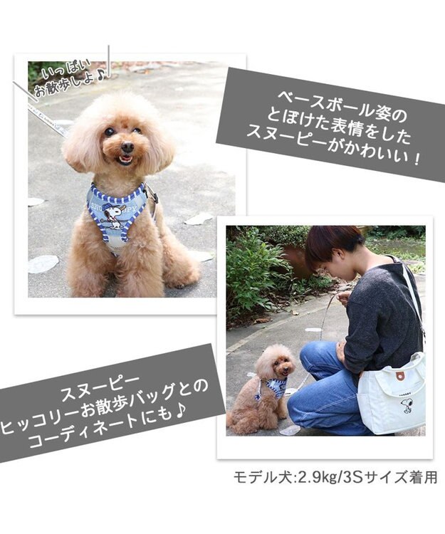 ペットパラダイス#SNOOPYハーネスと伸縮リードセット スヌーピー ハーネス＆リード 〔3S〕 反射 小型犬 / PET