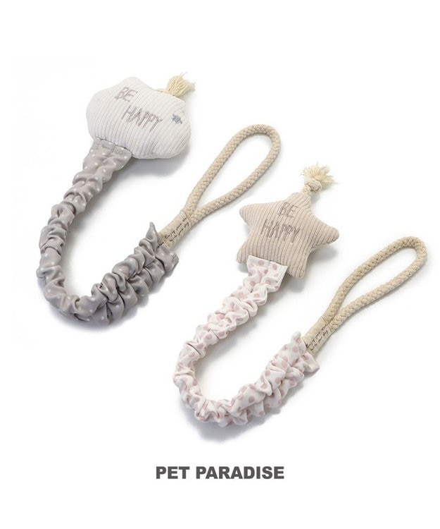 PET PARADISE ペットパラダイス 引っ張り トイ 《雲/星》 雲