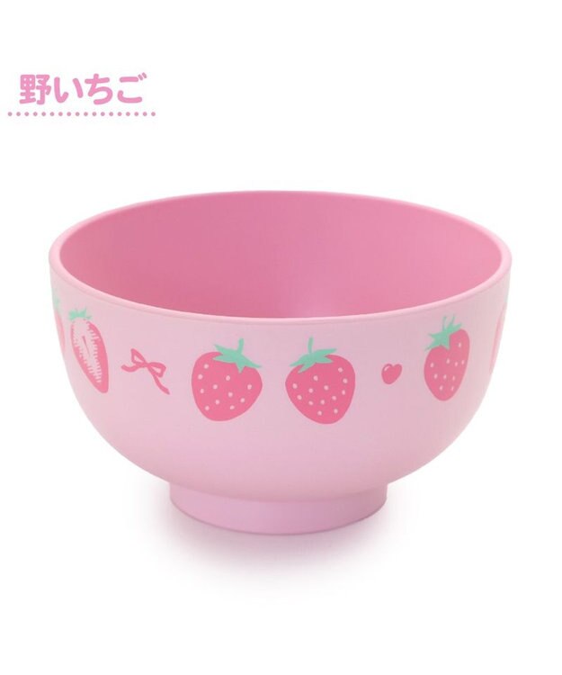 Mother garden マザーガーデン 野いちご 汁椀 お味噌汁椀 ピンク(淡)