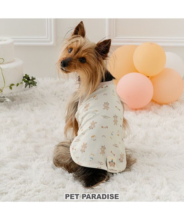 PET PARADISE ペットパラダイス くまちゃん はじめてタンクトップ 《風船》 超小型犬 小型犬 ベージュ