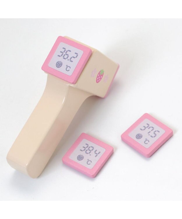 Mother garden マザーガーデン 野いちご 木のおもちゃ 非接触 体温計 白~オフホワイト