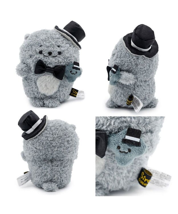 Mother garden しろたん モノクロ ぽてぽて マスコット 《らっこいぬ》 単品 らっこいぬ