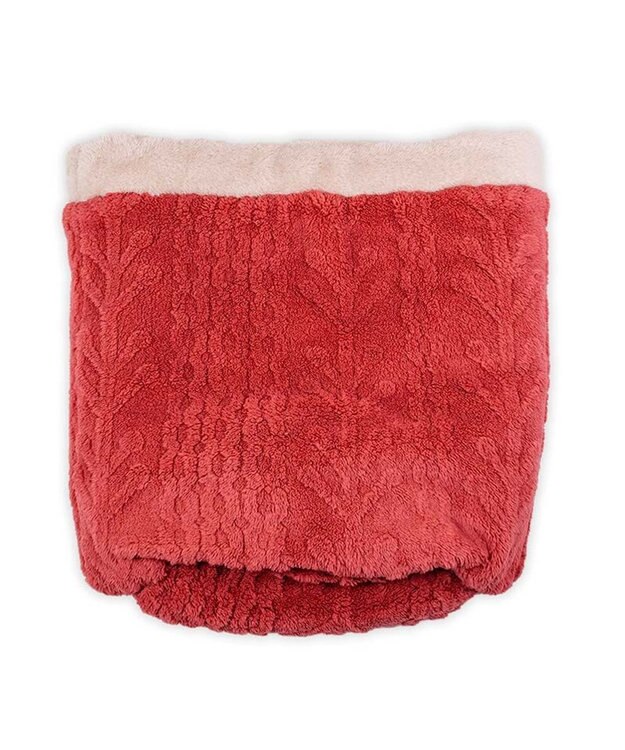 PET PARADISE ペットパラダイス 遠赤外線  筒型 寝袋 《アランボア柄》 Ｓ レッド