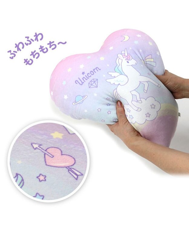 Mother garden マザーガーデン ユニコーン クッション 《星型 / ハート型 / アイス型》 単品 ハート型