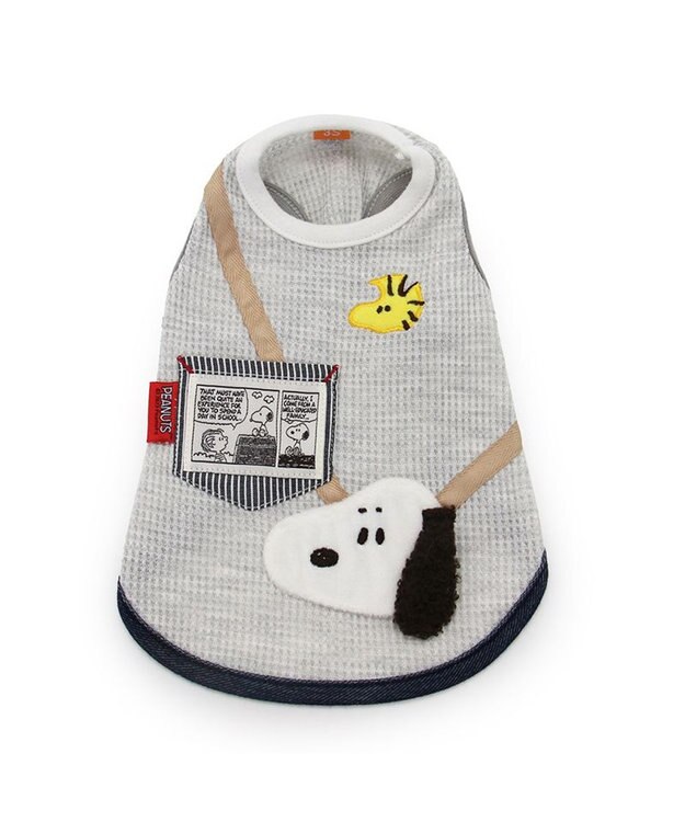 PET PARADISE スヌーピー ポーチ タンクトップ 《グレー》【中型犬】 グレー