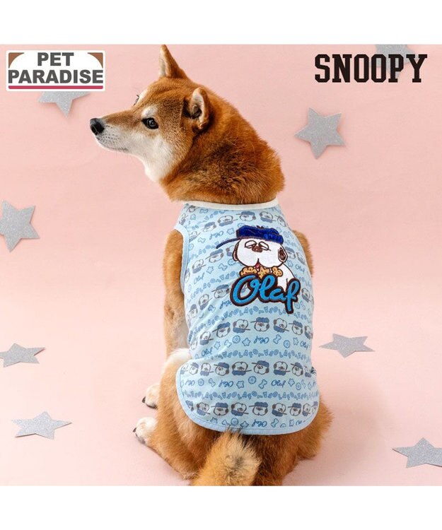 PET PARADISE スヌーピー お気に入り タンクトップ 《オラフ》 中型犬 ブルー