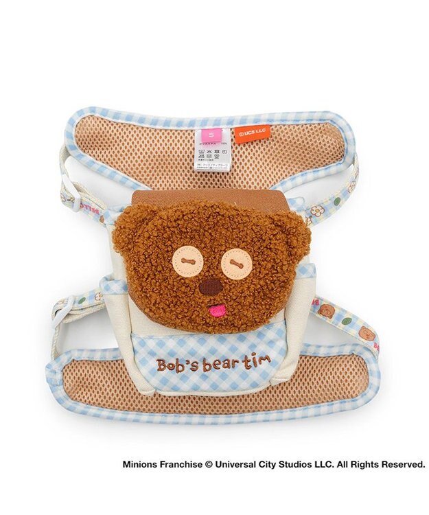 PET PARADISE ミニオン ティム お花柄 リュックハーネス Ｓ ホワイト×ブラウン