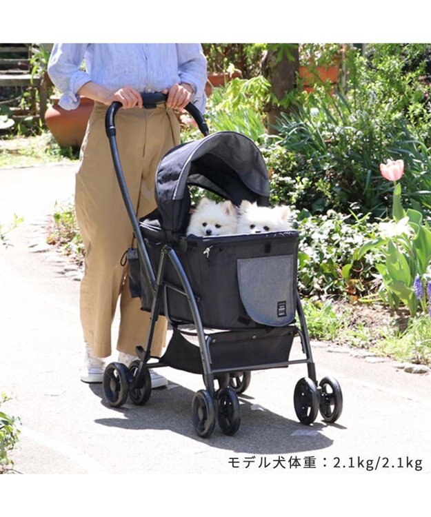 PET PARADISE smooca ハンドフル ペットカート  《ブラック》 ブラック